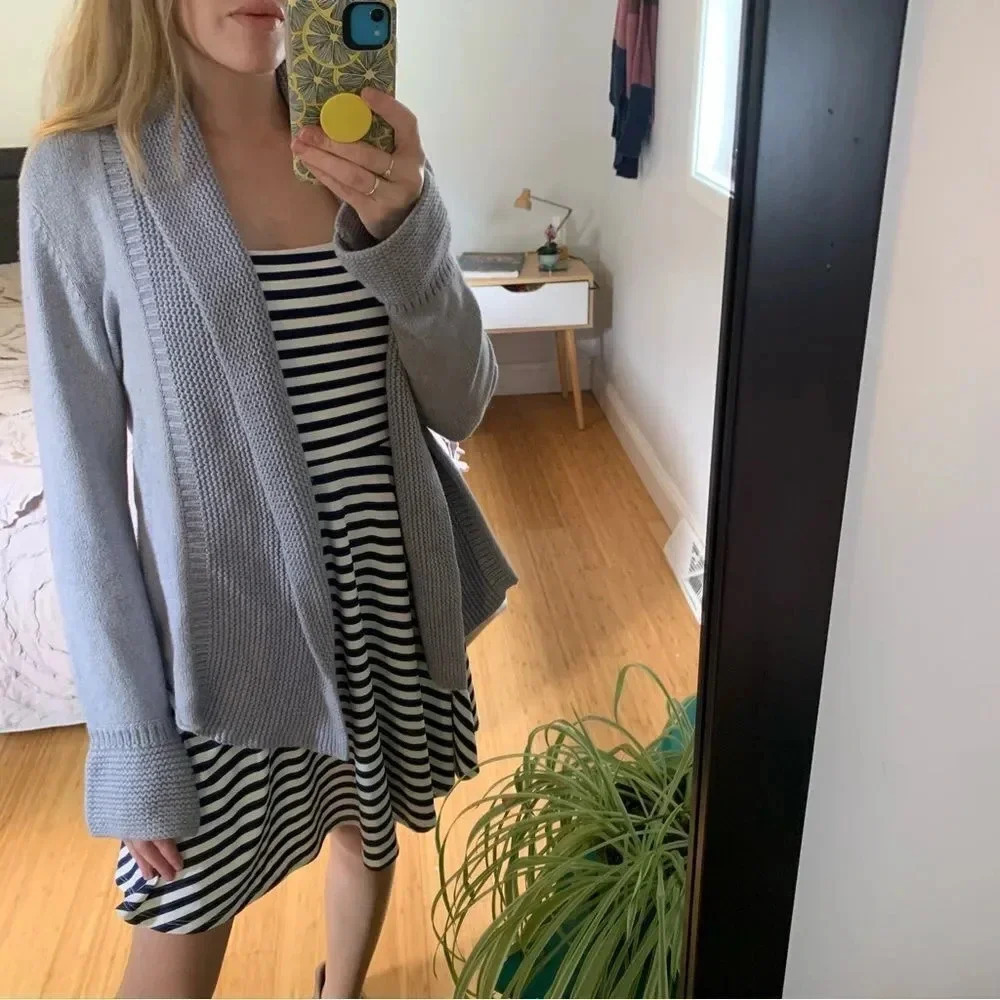 Eileen Fisher Angora Rabbit Blend Cardigan Sweater